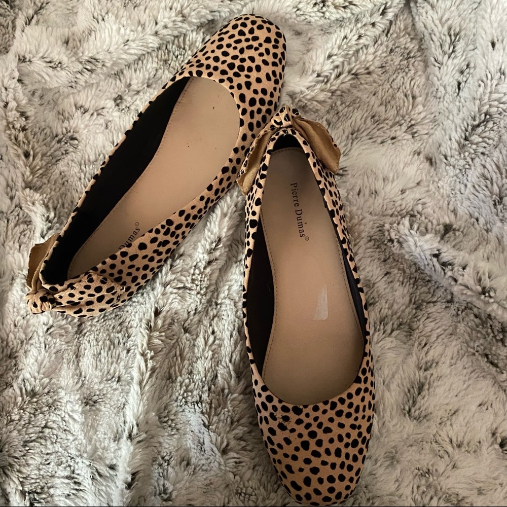 Pierre Dumas Cheetah Print Flats